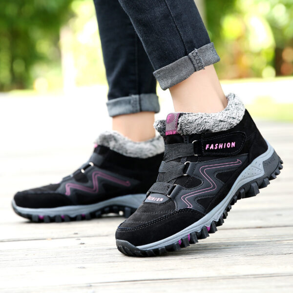 Men's And Women's Outdoor Cotton-padded Mid-top Sports Cotton Shoes - Image 8