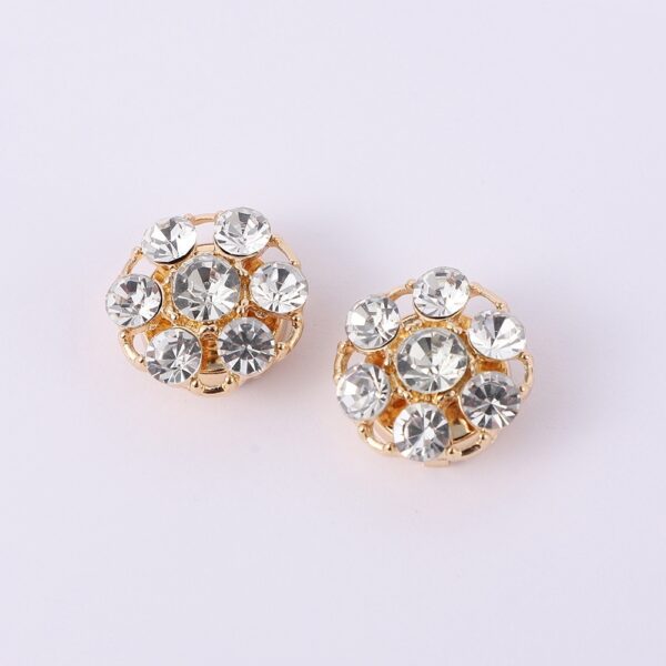 Simple Multi-style Inlaid Rhinestone Cufflinks - Image 3