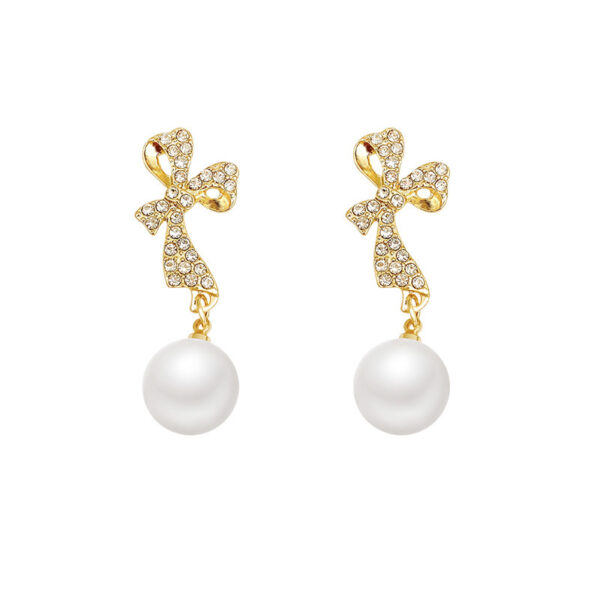 INS Butterfly Earrings With Rhinestones Fashion Temperament Jewelry - Image 7