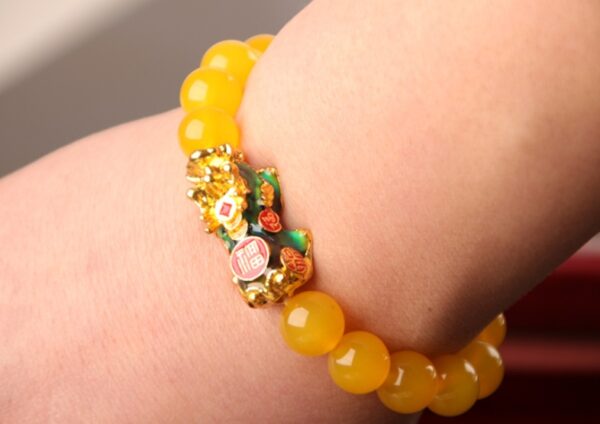 3D Gold Plated PiXiu Bracelet - Image 2