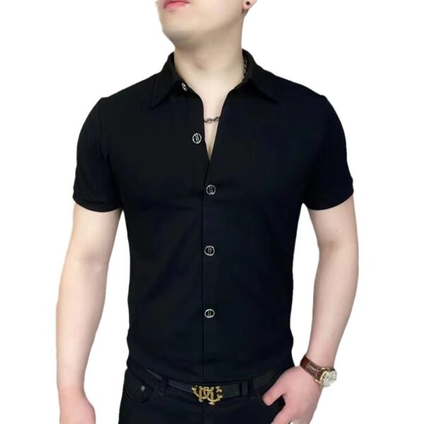 Trendy All-match Breathable Half Zipper Shirt - Image 4