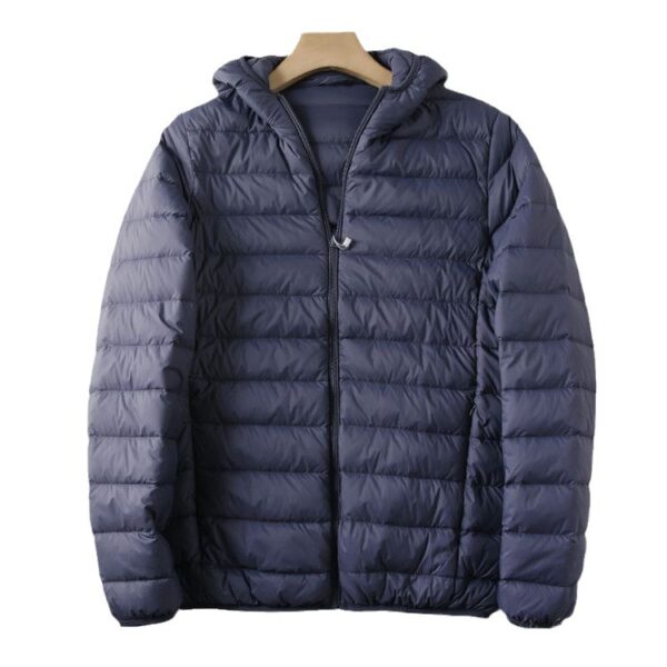 Men's Short Plus Size Lightweight Feather Jacket - Image 9