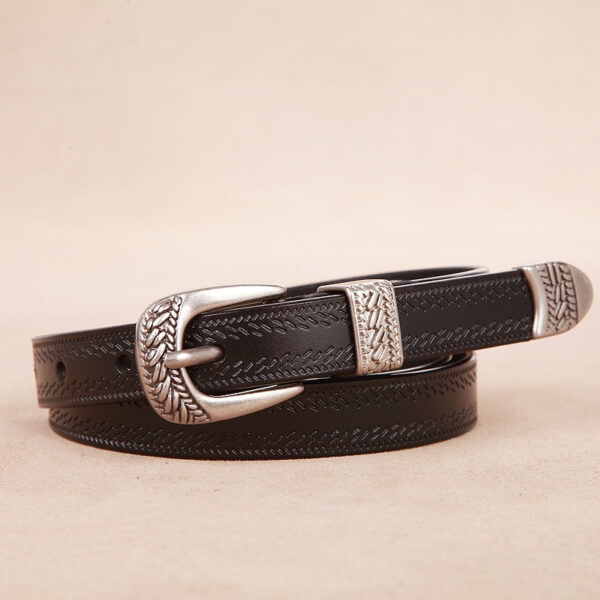 Women's Fall Winter Fashion Matching Jeans Casual Pin Buckle Temperament Belt - Image 6