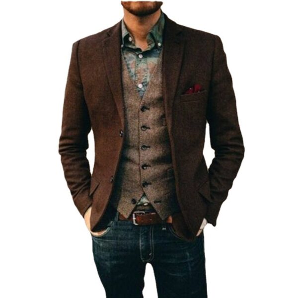 Casual Suit Men's Vest And Pants Suit - Image 7