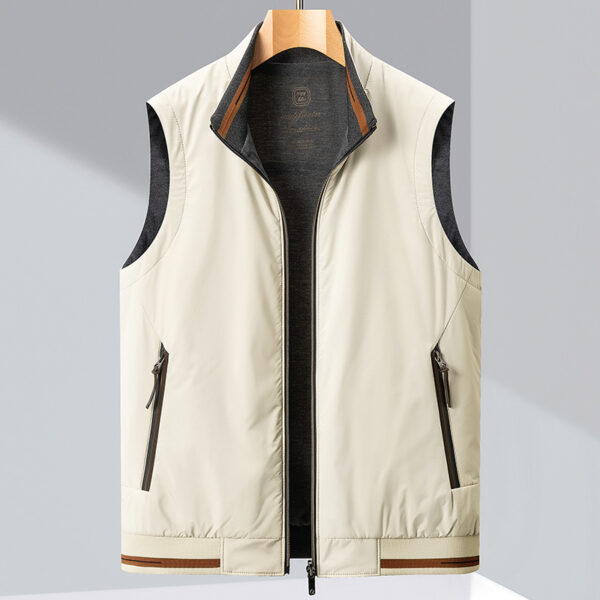 Coat Vest Casual Men's Double-sided Sleeveless Top - Image 5