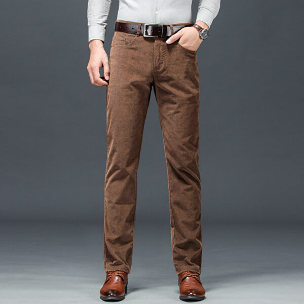 Casual Pants Men's Business Formal Corduroy Straight - Image 10