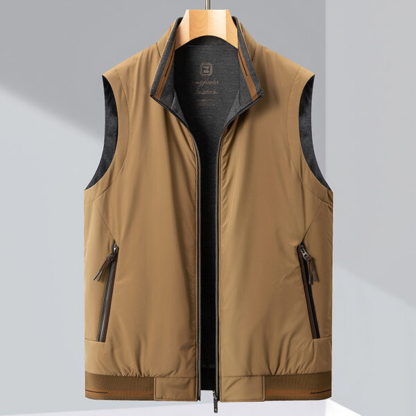 Coat Vest Casual Men's Double-sided Sleeveless Top - Image 6