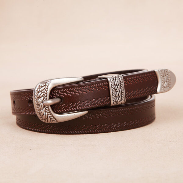 Women's Fall Winter Fashion Matching Jeans Casual Pin Buckle Temperament Belt - Image 7