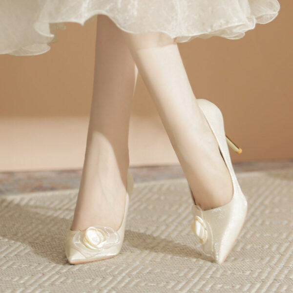 Wedding Shoes Stiletto High-end Applique High Heels - Image 7