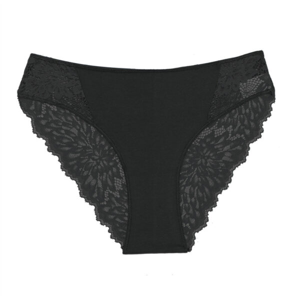 Women's Cotton Lace Stitching Briefs - Image 4