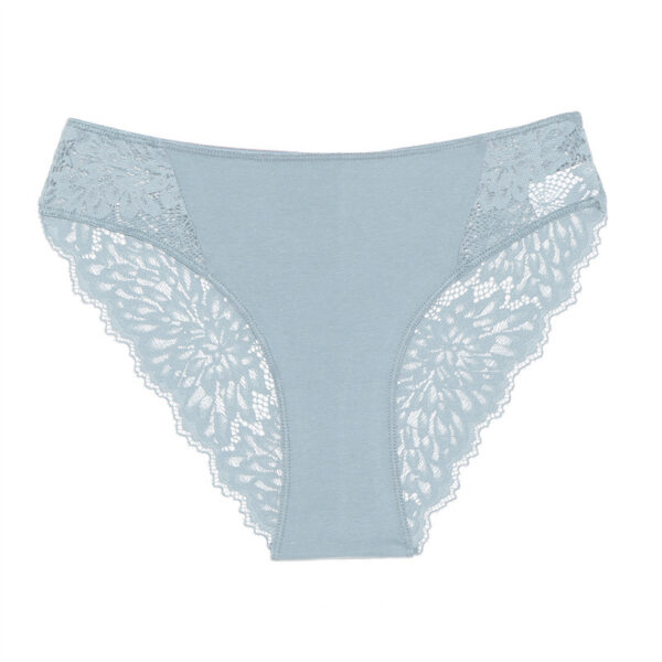 Women's Cotton Lace Stitching Briefs - Image 5