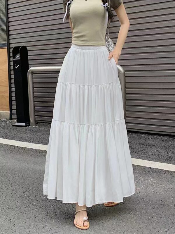 Design High Waist Slimming Expansion Skirt Loose All-match Stitching Skirt - Image 4