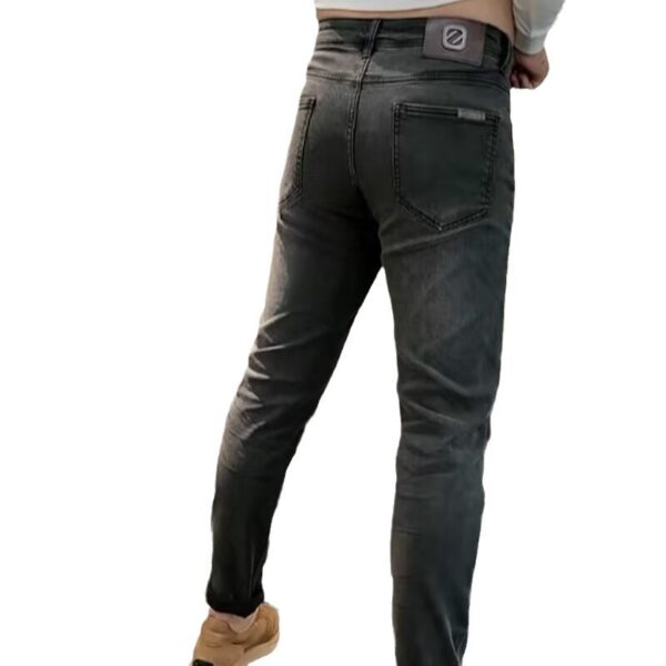 Spring European Goods Men's Washed Slim-fit Black Jeans - Image 5