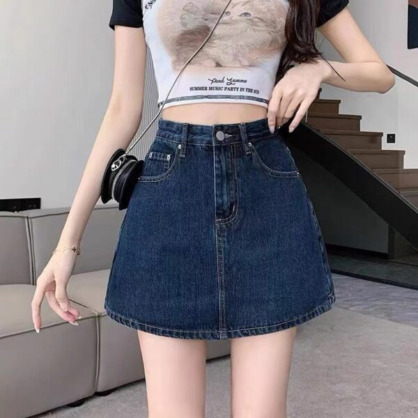 Fashion Denim Hip-wrapped Short Skirt For Women