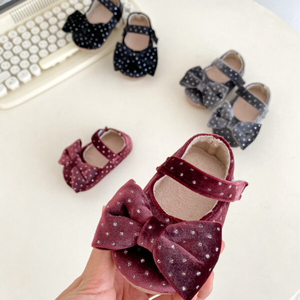 Spring And Autumn Baby Girl Toddler Shoes Big Bow Cute - Image 3