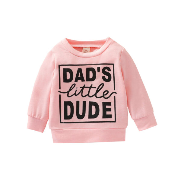 Boys Polyester Letter Grey Sweatshirt Top - Image 8