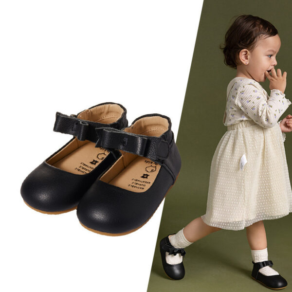 All-leather Baby Toddler Shoes For Girls And Babies, Soft-soled Children's Princess - Image 5