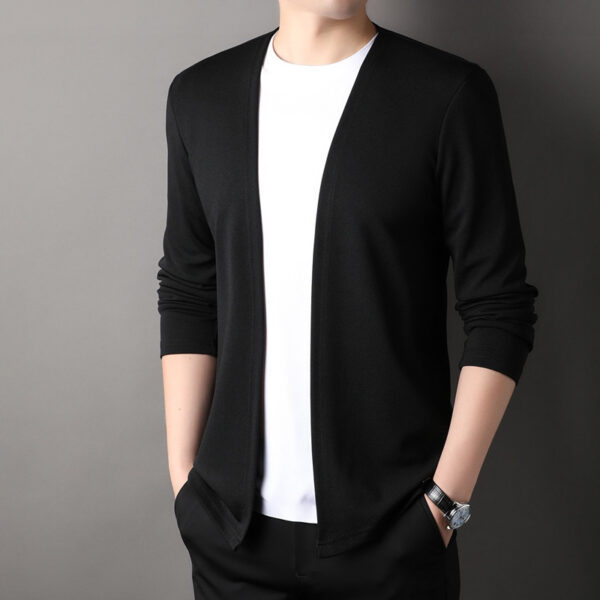 Spring Men's Cardigan Korean Style Middle-aged - Image 8