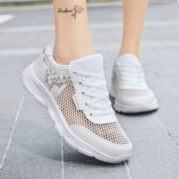 Women's Lightweight Summer Breathable Mesh Mom Sneakers - Image 3