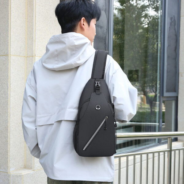 New Multifunctional Men's Shoulder Crossbody Bag Male Hard-Wearing Canvas Shoulder Messenger Bags Chest Bag - Image 8