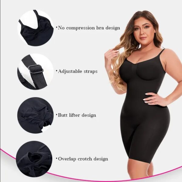 Dropship SEAMLESS Postpartum Abdomen Shapewear Sculpting Short Mid Thigh Slimming Body Shaper For Women Tummy Control Slimmer - Image 2