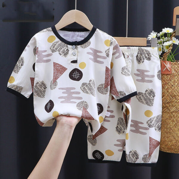 Summer Clothes Cotton Silk Air-conditioning Clothes Baby Clothes - Image 7