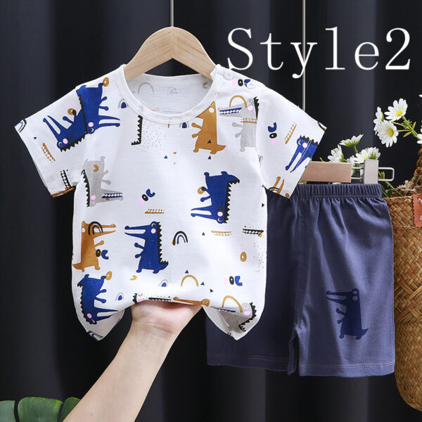 Children's Short-sleeved Suit, Cotton Clothes, Children's Clothing - Image 10