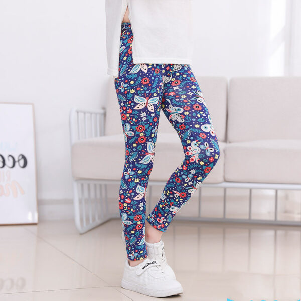 Spring And Autumn Girls' Printed Leggings - Image 6