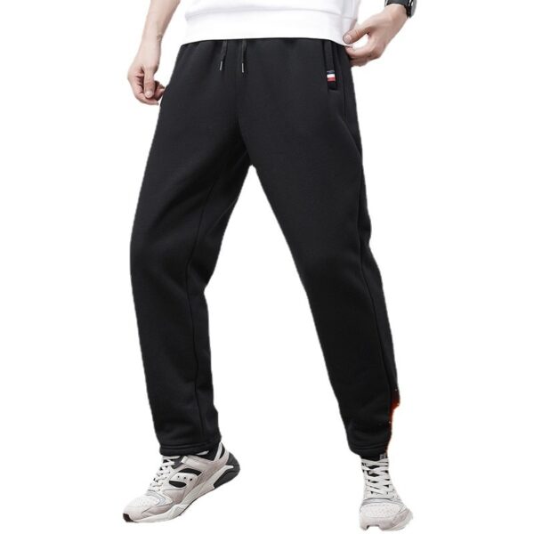 Warm Straight Ankle Tied Sports Velvet Padded Plus Size Cashmere Casual Pants - Image 9