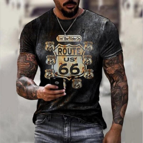 Oversize Clothes Retro Short Sleeve Men - Image 3