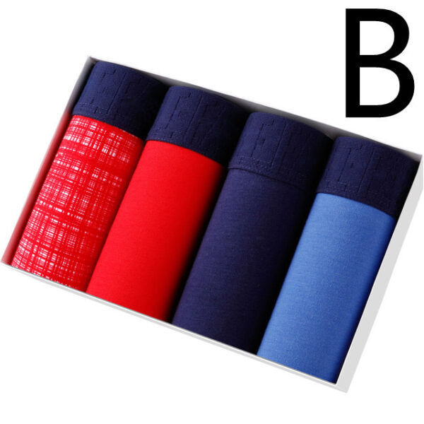 4pcs Set Boxer Shorts Soft  For Men's Panties - Image 9