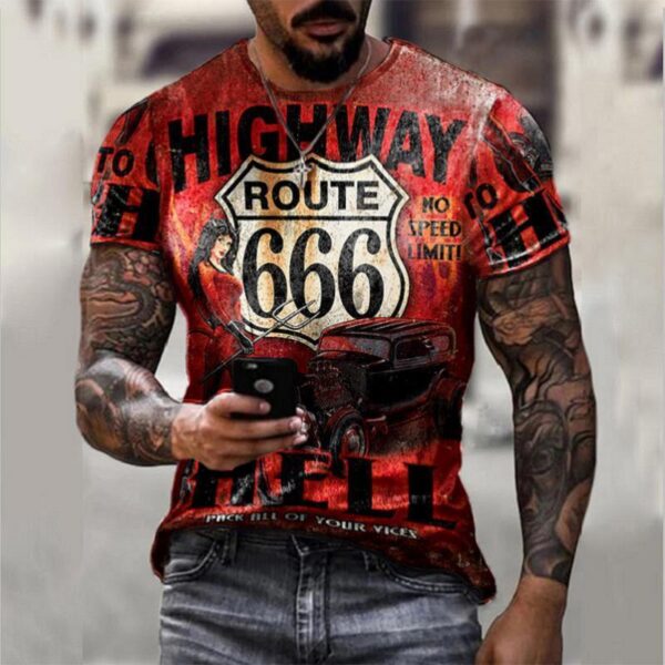 Oversize Clothes Retro Short Sleeve Men - Image 8