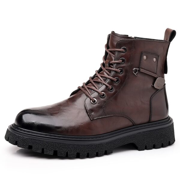 Men's Retro Breathable High-top Martin Boots - Image 4