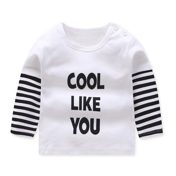 Children's Long Sleeve Casual Cartoon Round Neck Raglan Sleeves Top - Image 7