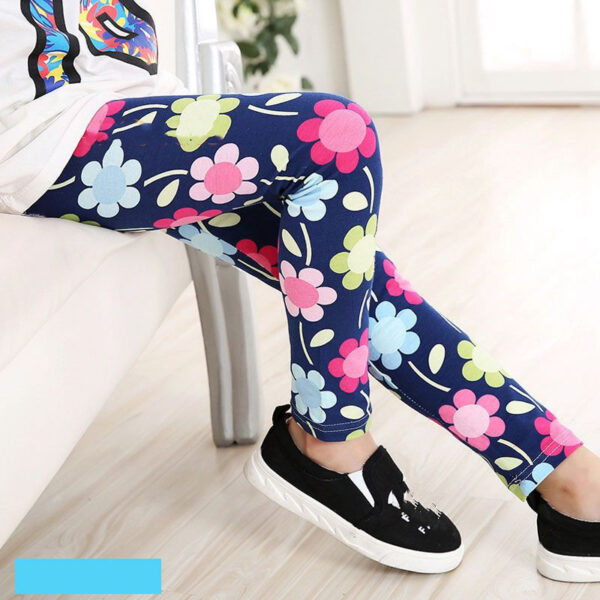 Spring And Autumn Girls' Printed Leggings - Image 5