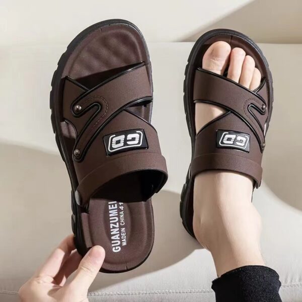 Summer Men's Platform Non-slip Beach Sandals - Image 2