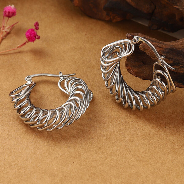 Clip Earrings Winding Earrings Temperament Earrings - Image 6