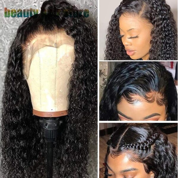 Brazilian Kinky Curly Lace Front Human Hair Wigs - Image 7