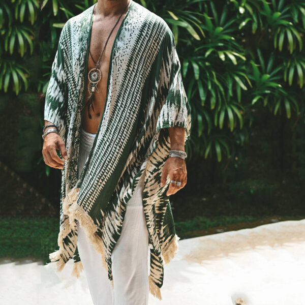 Men's Printed Beach Cloak Trendy Loose - Image 5