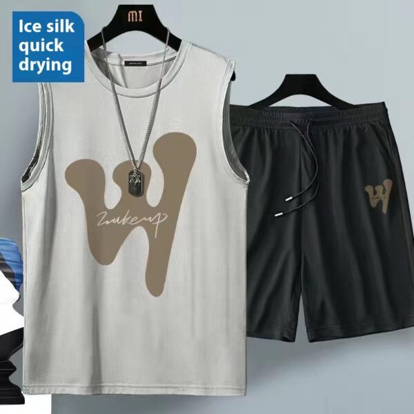 Summer Sleeveless Vest Suit Men's Sports And Leisure - Image 4