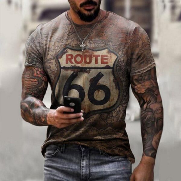 Oversize Clothes Retro Short Sleeve Men - Image 2